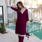 Velvet Zari Mirror Work Kurta Pant Set With Batwa