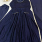 Vichitra Silk Anarkali Gown Set, 3 Colours