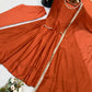 Vichitra Silk Anarkali Gown Set, 3 Colours