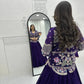Vichitra Silk Embroidered Crop Top Lehenga with Jacket, Belt & Can Can – Festive Wedding Party Wear