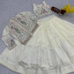 Vichitra Silk Embroidered Crop Top Lehenga with Jacket, Belt & Can Can – Festive Wedding Party Wear