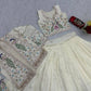 Vichitra Silk Embroidered Crop Top Lehenga with Jacket, Belt & Can Can – Festive Wedding Party Wear