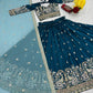 Vichitra Silk Embroidered Festival Lehenga Choli Set