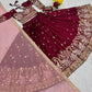 Vichitra Silk Embroidered Festival Lehenga Choli Set