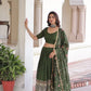 Vichitra Silk Embroidered Lehenga Choli Set