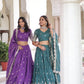 Vichitra Silk Embroidered Lehenga Choli Set