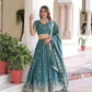 Vichitra Silk Embroidered Lehenga Choli Set