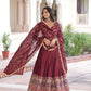 Vichitra Silk Embroidered Lehenga Choli Set