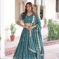 Vichitra Silk Embroidered Lehenga Choli Set