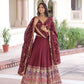 Vichitra Silk Embroidered Lehenga Choli Set