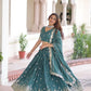 Vichitra Silk Embroidered Lehenga Choli Set