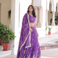Vichitra Silk Embroidered Lehenga Choli Set