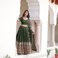 Vichitra Silk Embroidered Lehenga Choli Set