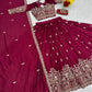 Vichitra Silk Embroidered Lehenga Choli for Wedding & Festive Wear