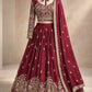 Vichitra Silk Embroidered Lehenga Choli for Wedding & Festive Wear