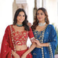 Vichitra Silk Embroidered Lehenga Set for Wedding and Festive Wear