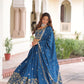 Vichitra Silk Embroidered Lehenga Set for Wedding and Festive Wear