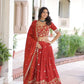 Vichitra Silk Embroidered Lehenga Set for Wedding and Festive Wear