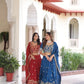 Vichitra Silk Embroidered Lehenga Set for Wedding and Festive Wear