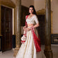 Vichitra Silk Embroidered Lehenga Set with Bandhej Dupatta