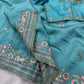 Vichitra Silk Embroidered Saree with Blouse