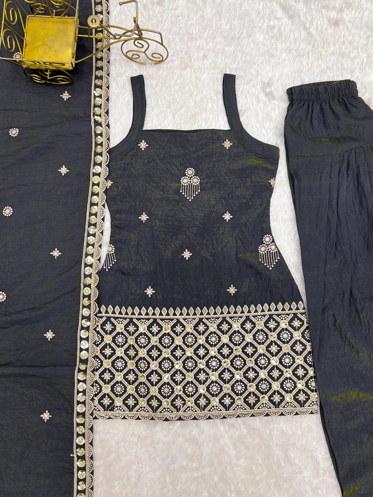Vichitra Silk Farshi Suit