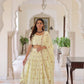 Vichitra Silk Multi Embroidered Lehenga Set for Wedding and Festive Wear
