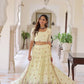 Vichitra Silk Multi Embroidered Lehenga Set for Wedding and Festive Wear