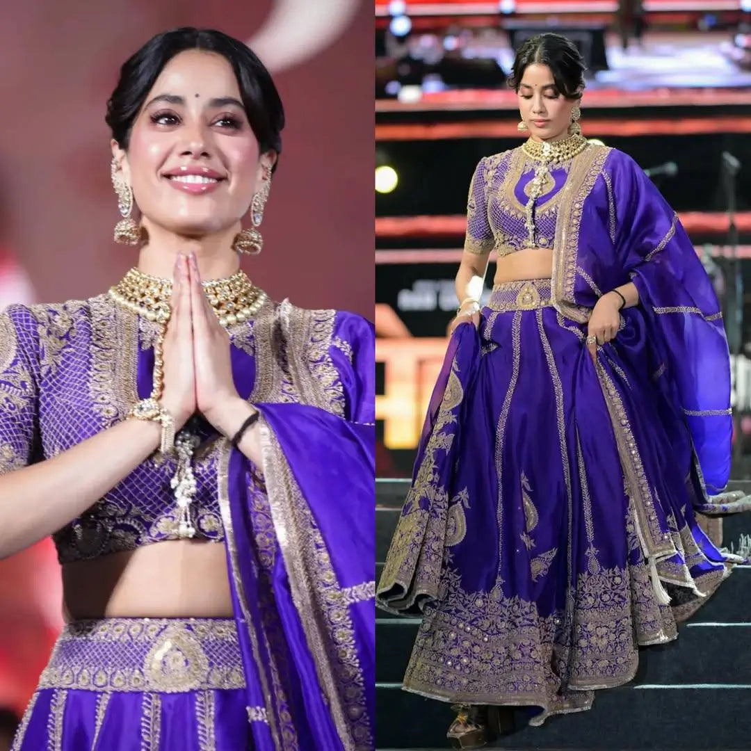 Violet Zari Dori Lehenga