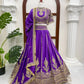 Violet Zari Dori Lehenga
