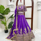 Violet Zari Dori Lehenga