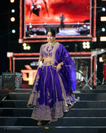 Violet Zari Dori Lehenga