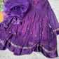 Viscose Georgette Party Wear Gown with Dupatta