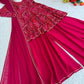 Viscose Rayon Bandhej Kediya Set with Palazzo and Dupatta
