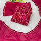 Viscose Rayon Bandhej Kediya Set with Palazzo and Dupatta