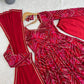 Viscose Rayon Bandhej Print Gown Set with Dupatta