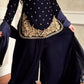 Viscose Velvet Embroidered Plazo Suit Set
