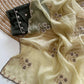 Wari Chiffon Silk Saree with Cutdana Work