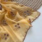Wari Chiffon Silk Saree with Cutdana Work