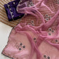 Wari Chiffon Silk Saree with Cutdana Work