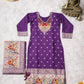 Purple Banarasi Jacquard Kurta
