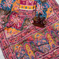 Designer Chinnon Silk Saree with Mirror Work for Festive and Wedding Wear