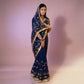 Handworked Gota Patti Georgette Saree with Sequence Lace Border