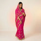 Handworked Gota Patti Georgette Saree with Sequence Lace Border