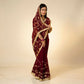 Handworked Gota Patti Georgette Saree with Sequence Lace Border