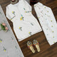 White Chanderi Thread Work Suit Set