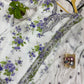White Floral Georgette Kurta Palazzo Set