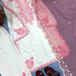 White Roman Glass Embroidery Suit with Dupatta