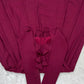 Wine Embroidered Jacket Anarkali