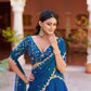 Wine Fendi Silk Sequin Lehenga Set